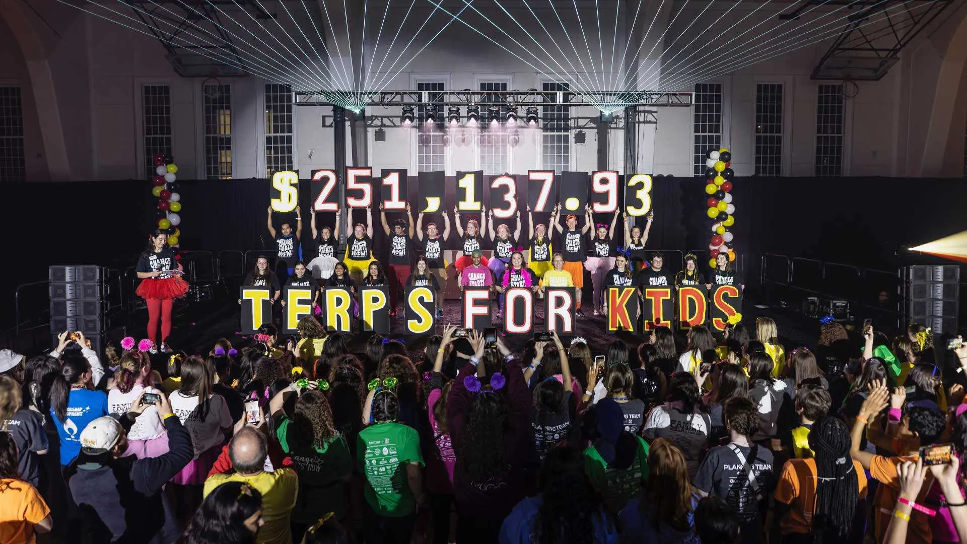 total amount raised sign is displayed, showing $251,000.