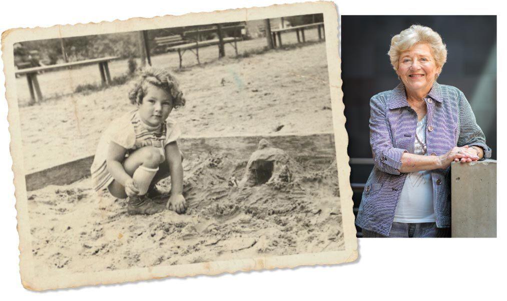 Halina Peabody played as a child before the war before escaping with her parents and sister.