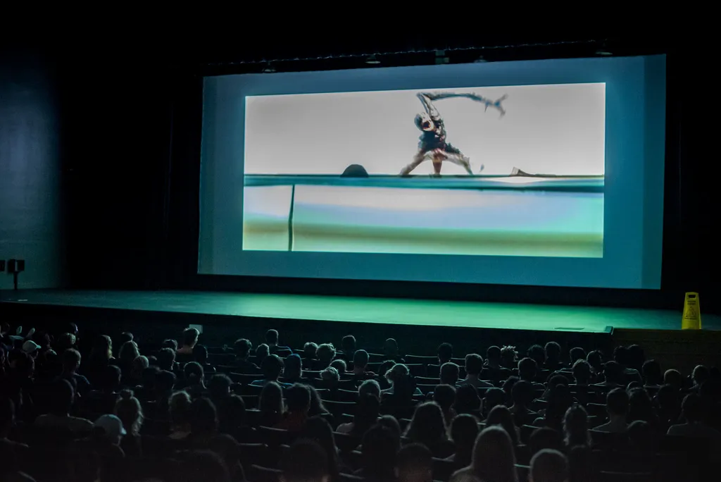 A screening of a “A Quiet Place II”