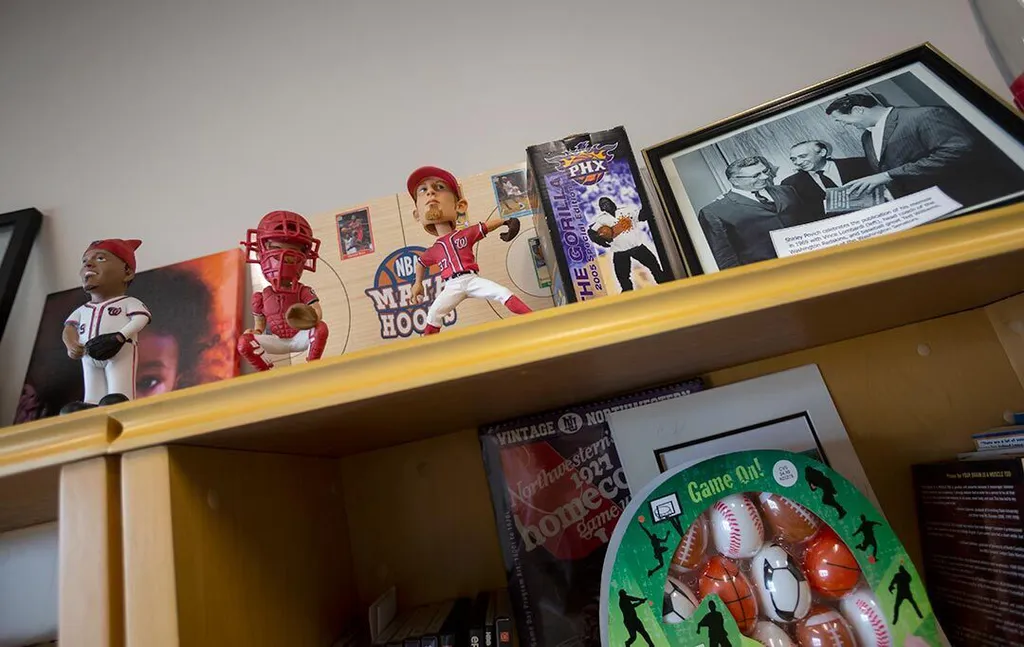 Bobbleheads on a shelf