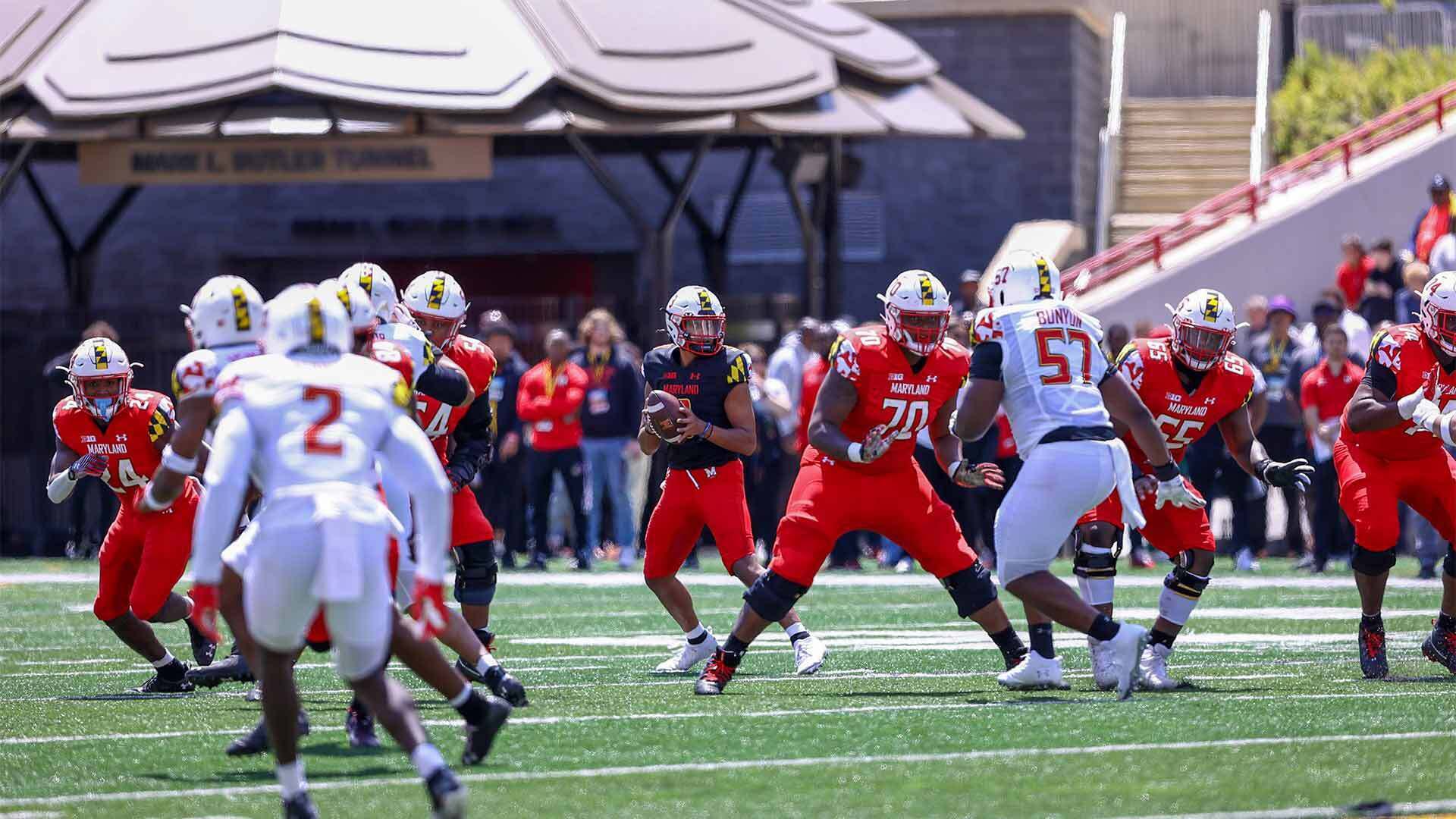 Maryland football team plays in spring game