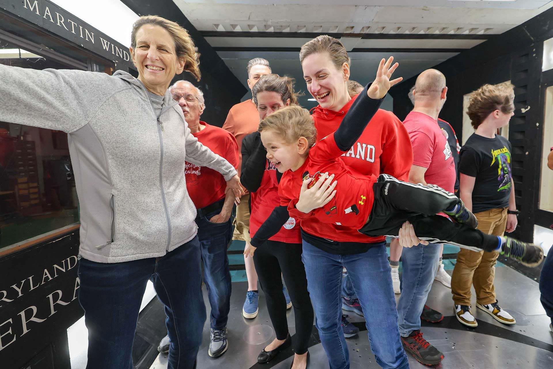 guests enjoy wind tunnel