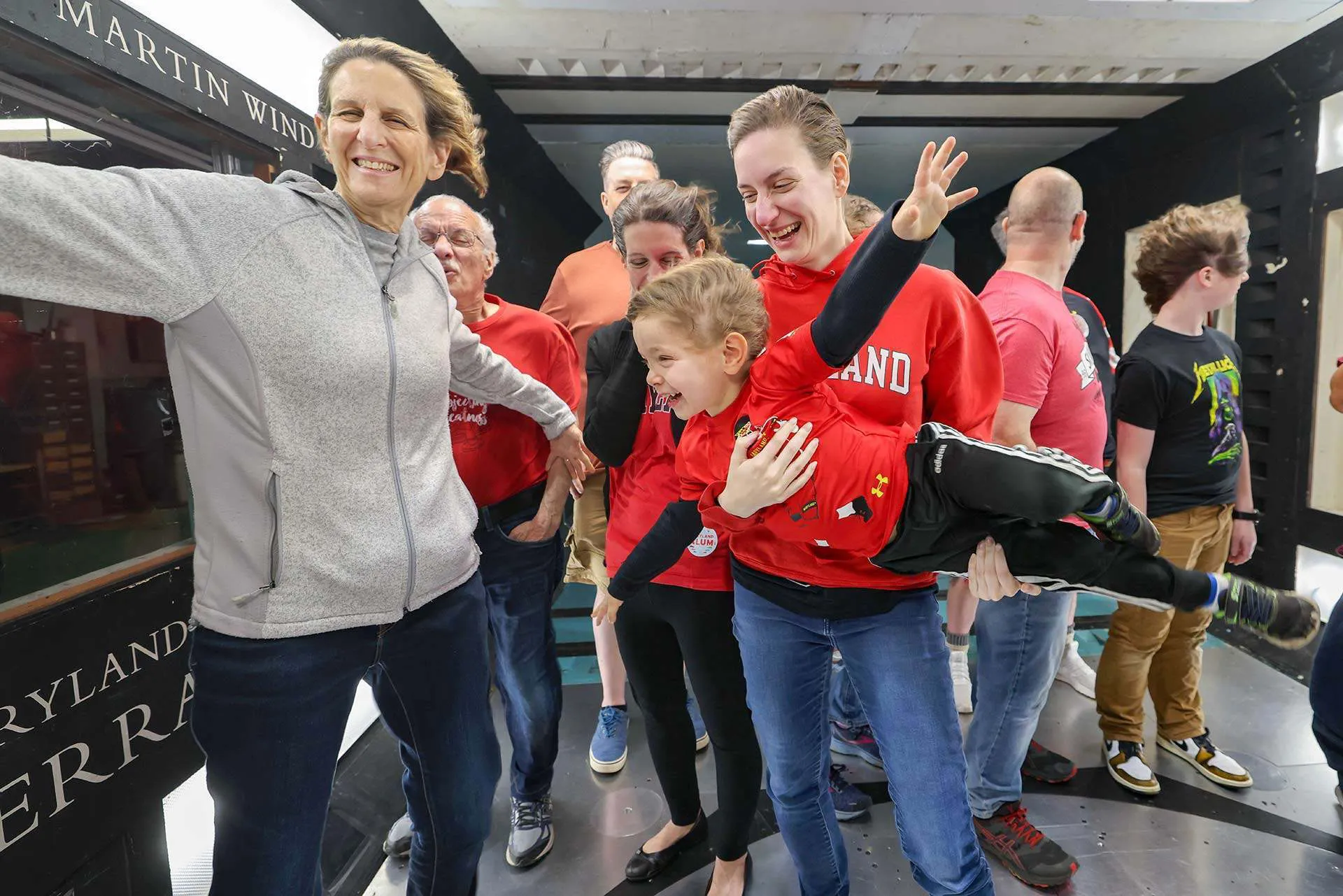 guests enjoy wind tunnel