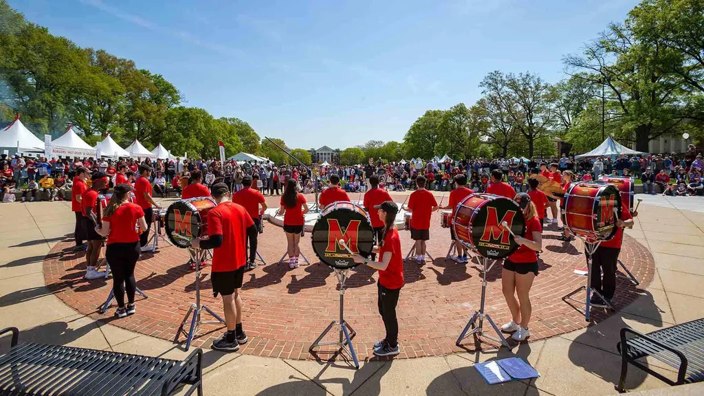 drumline performs