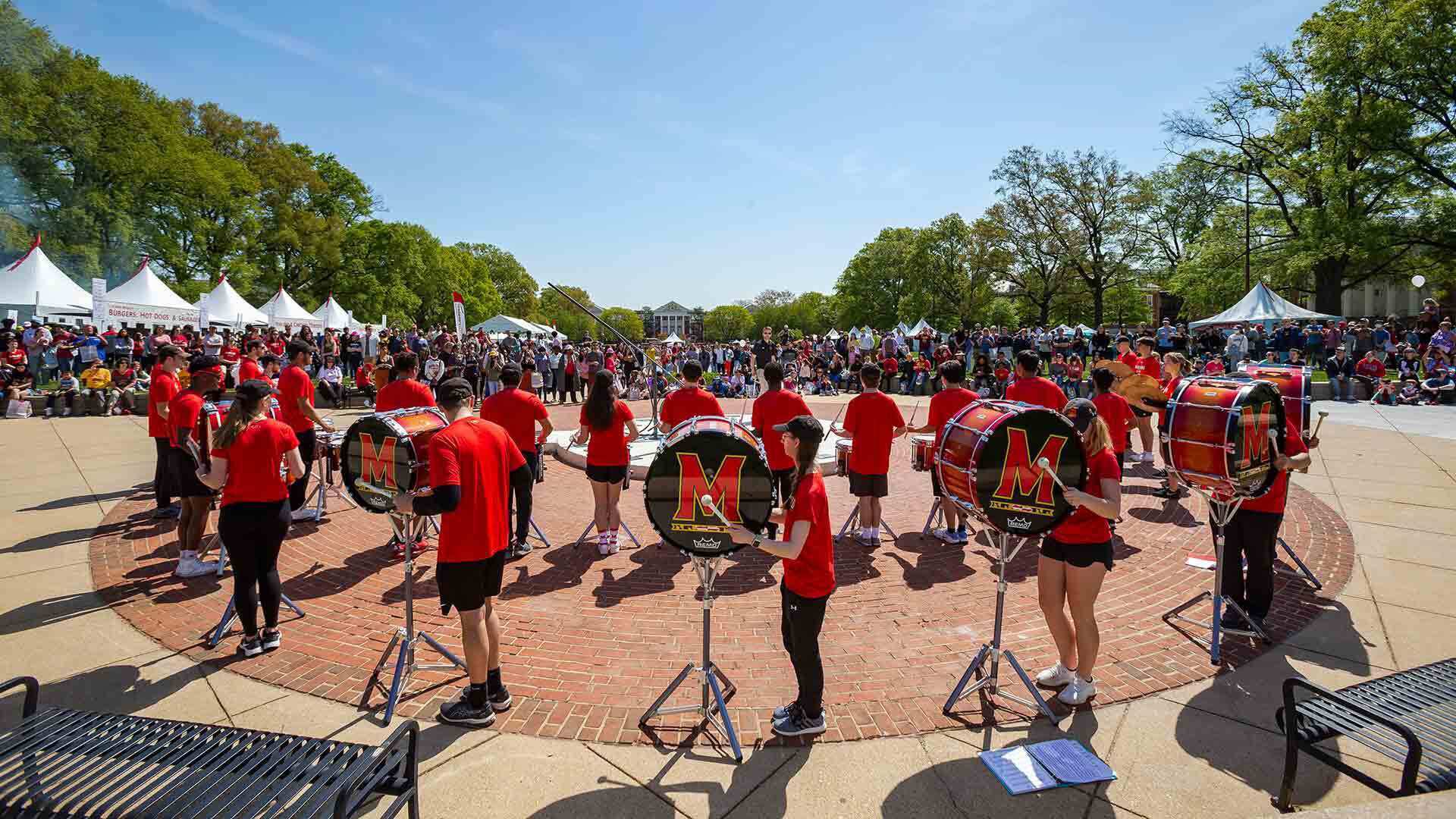 drumline performs