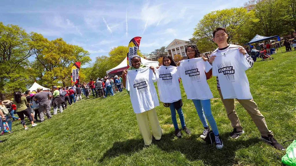 Students show T-shirts