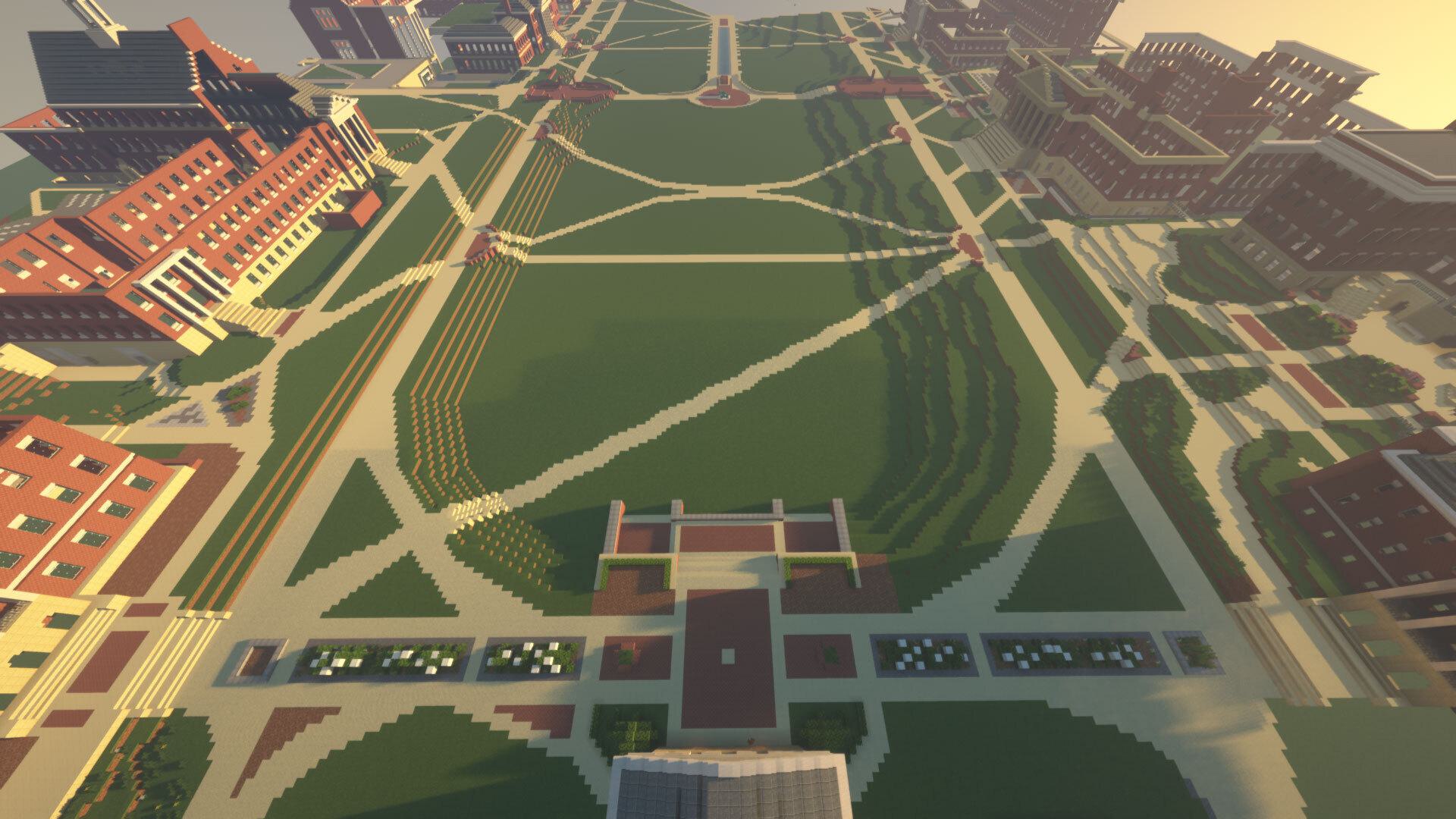 Minecraft version of McKeldin Mall