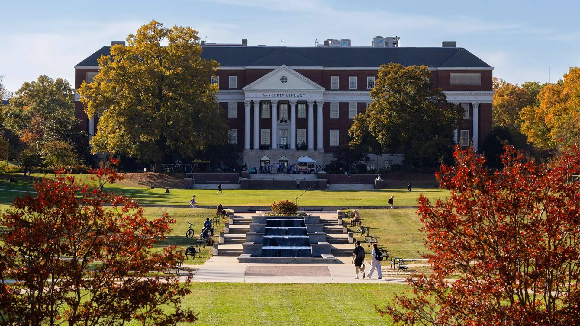 McKeldin Mall in fall