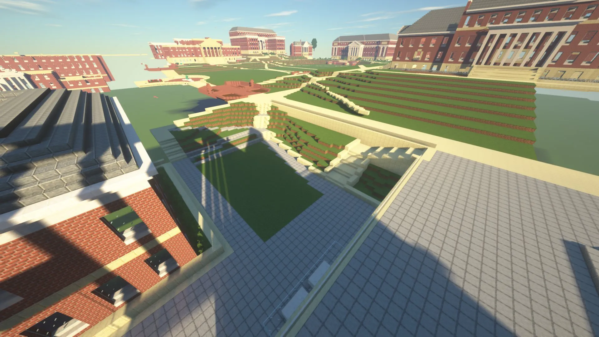 Minecraft version of green space near H.J. Patterson