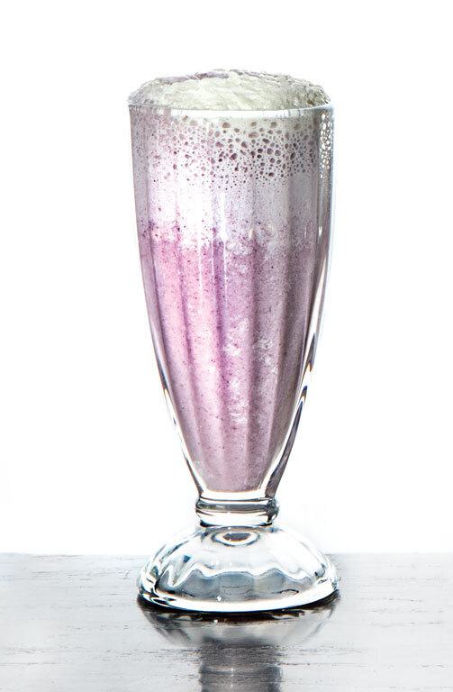 Raspberry egg cream drink slides