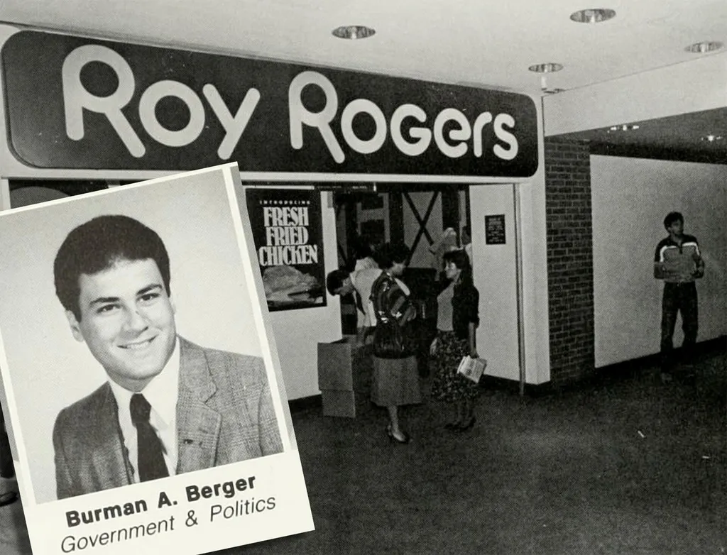 Black and white photo of Roy Rogers and Burman Berger