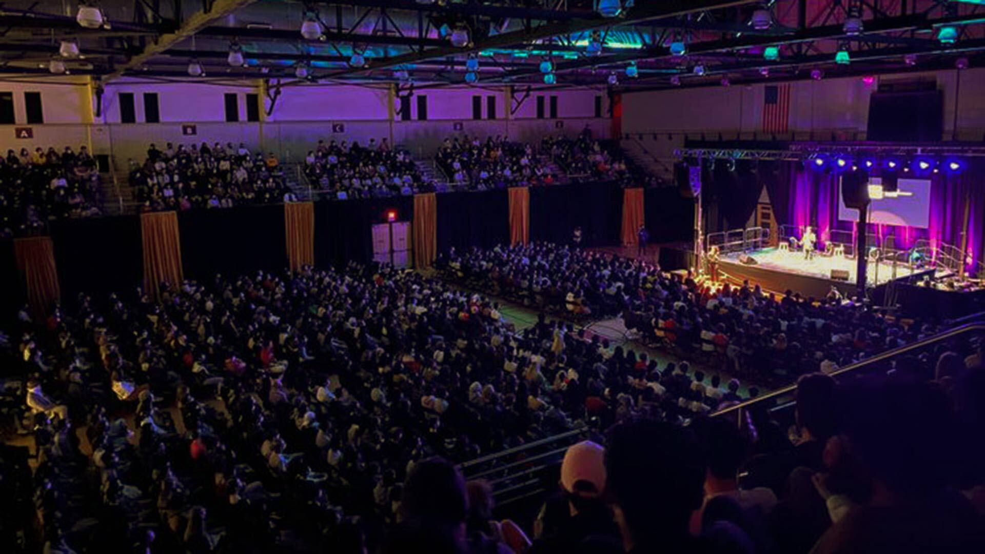 SEE comedy show crowd