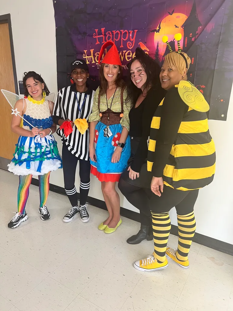 Health Center staffers in costume
