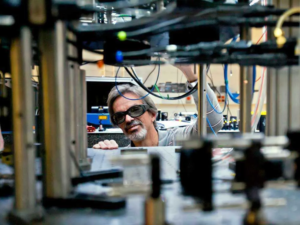 Steve Rolston in his lab