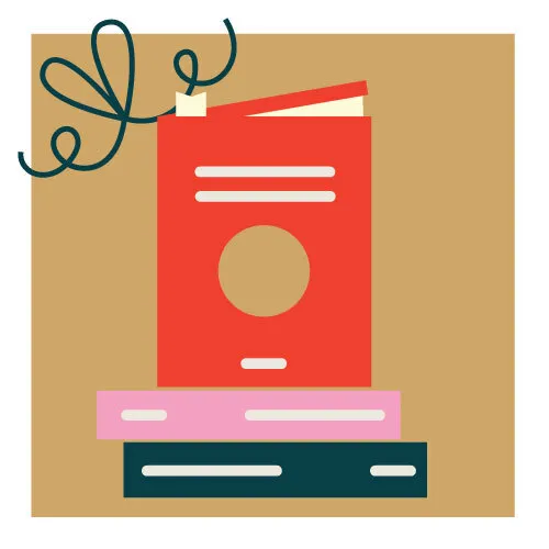 illustration of a stack of books