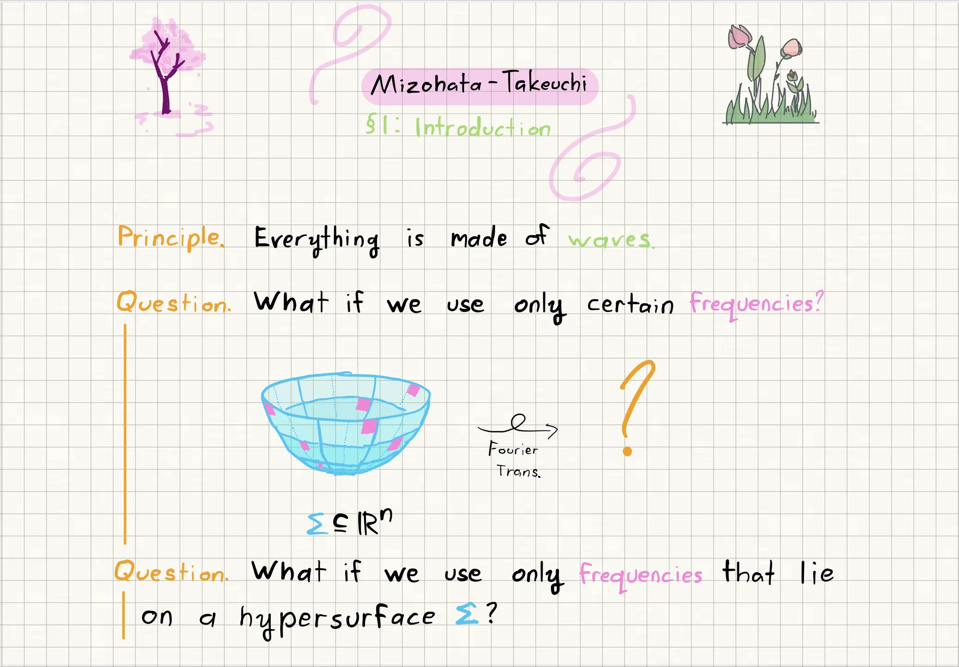 Slide introducing the Mizohata-Takeuchi conjecture