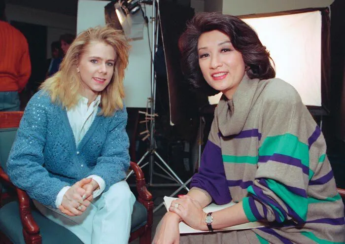 Tonya Harding and Connie Chung
