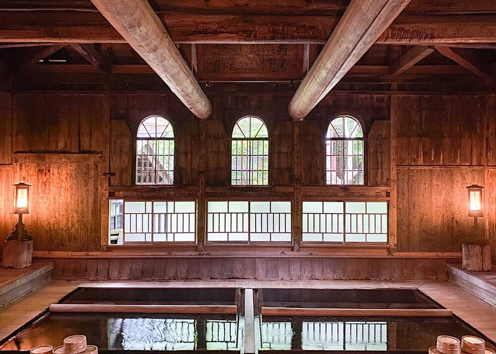 indoor Japanese onsen