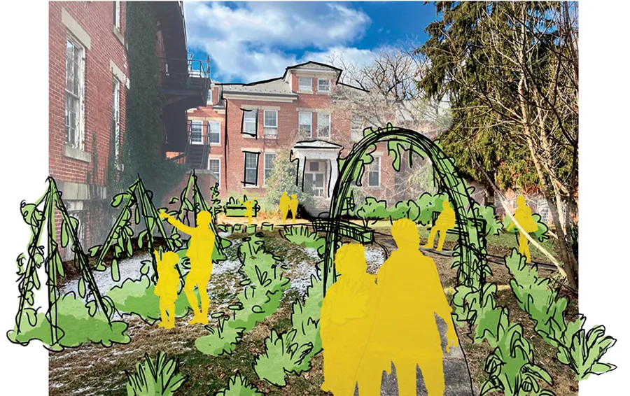 rendering of production farm