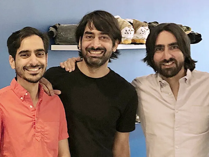 Idris, Zeki and Haroon Mokhtarzada (left to right)