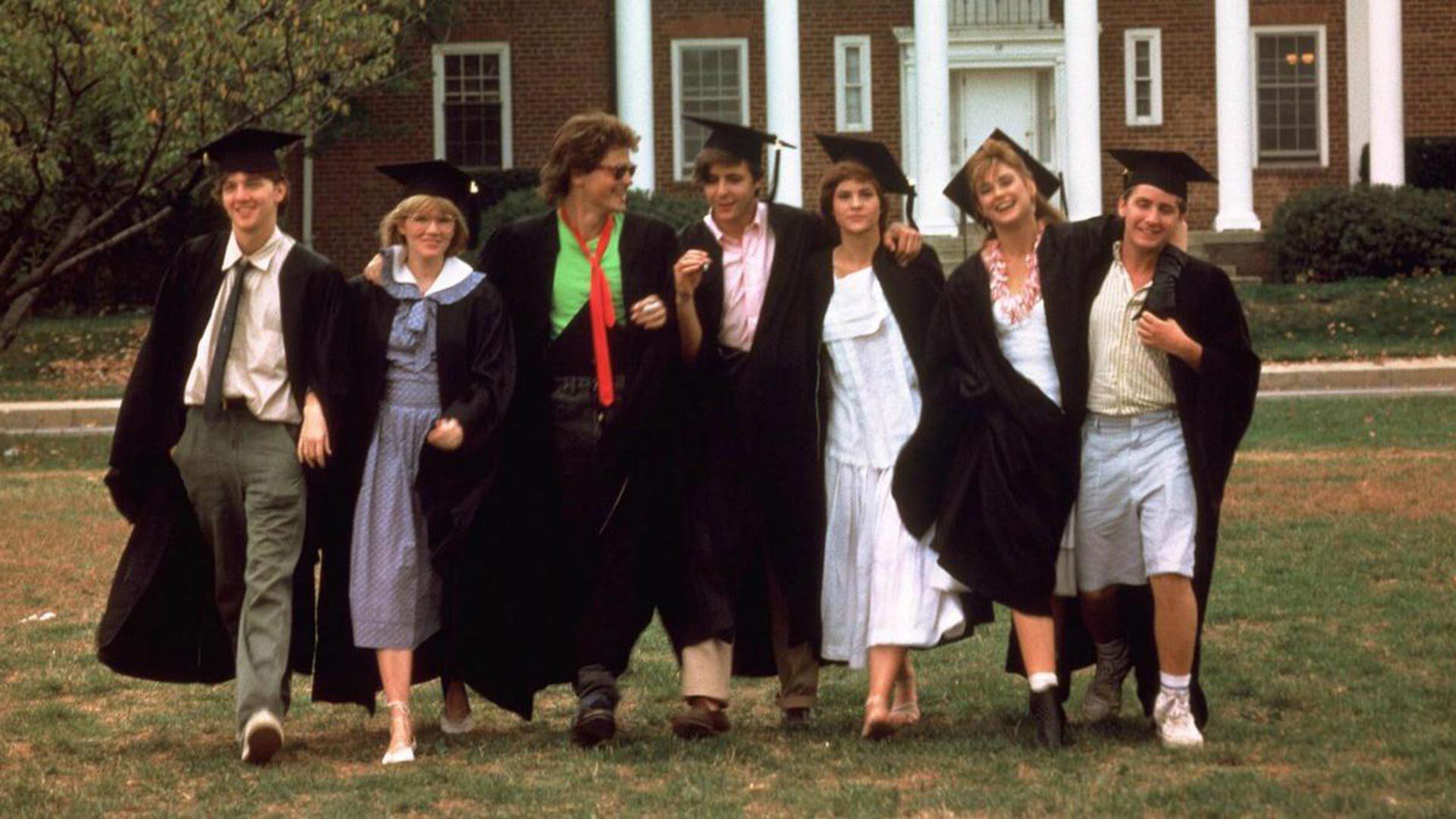 scene from "St. Elmo's Fire" on UMD campus