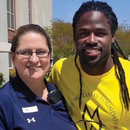 Lisa Church and Torrey Smith