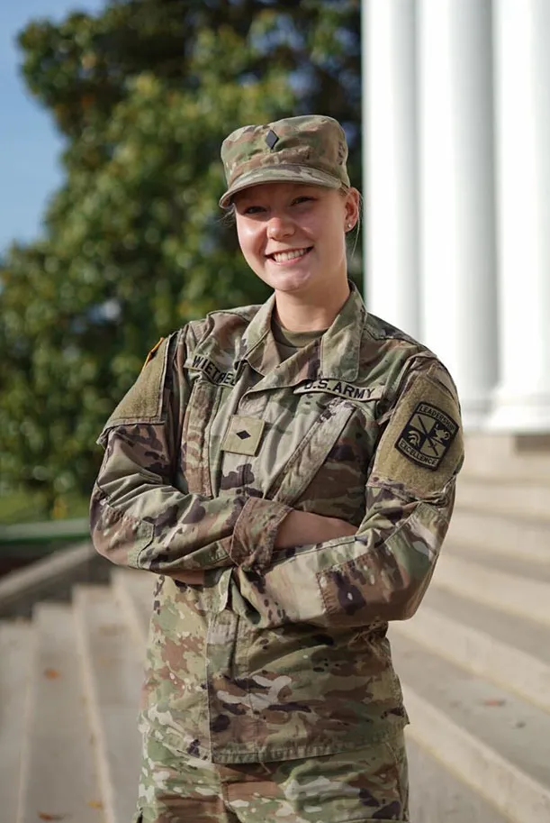 Cadet Anna Wietrecki in uniform