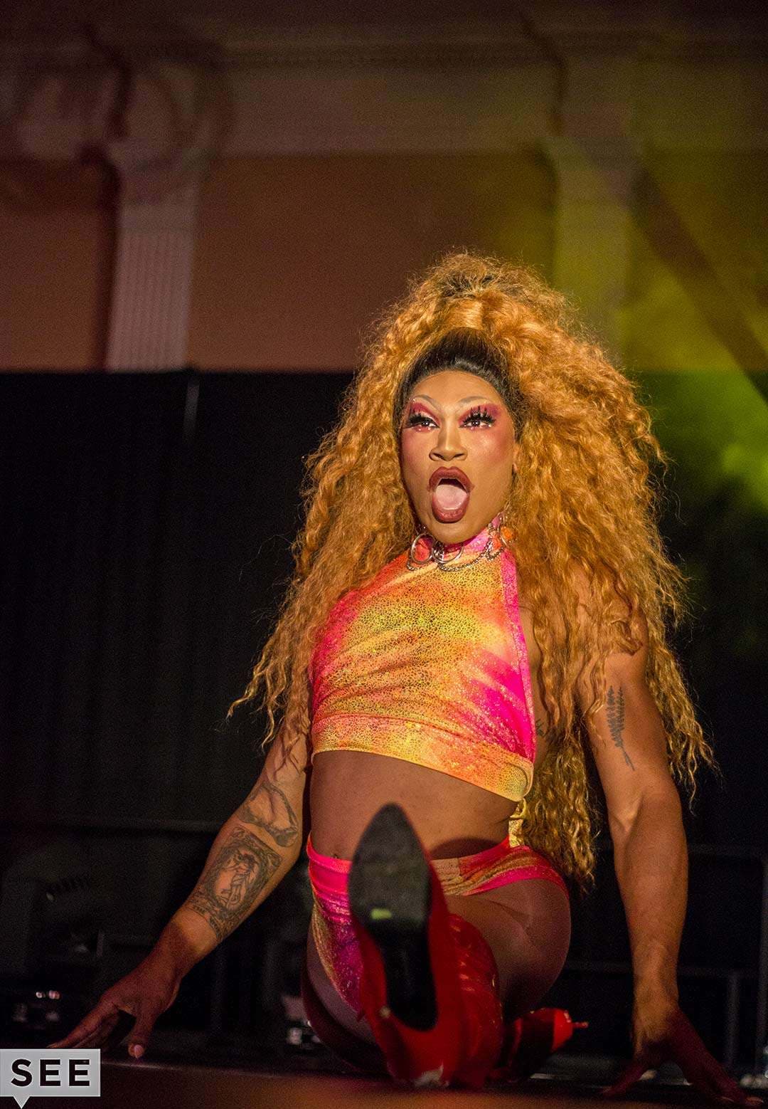 Miss Toto performs in drag show