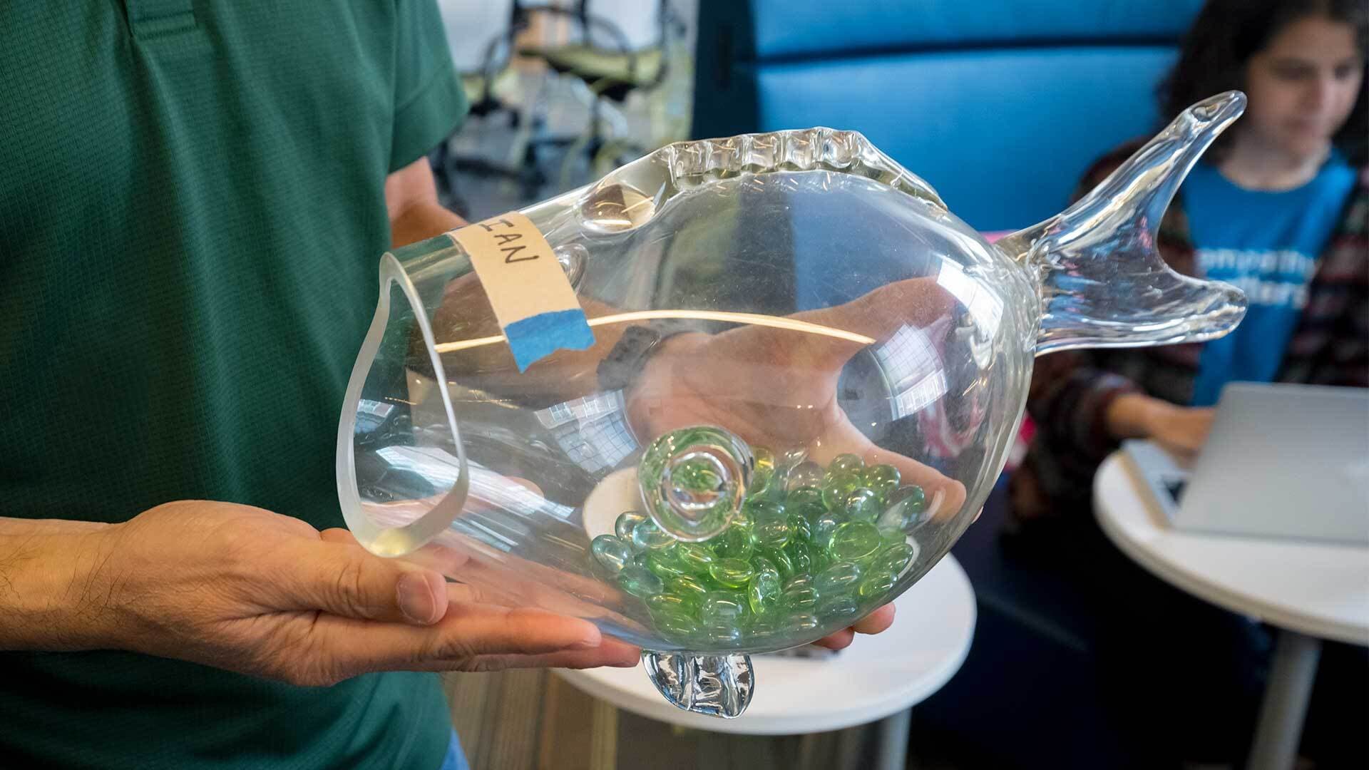 fish-shaped fishbowl