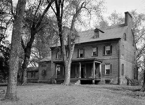 House on the Concord plantation, seen here in 1936