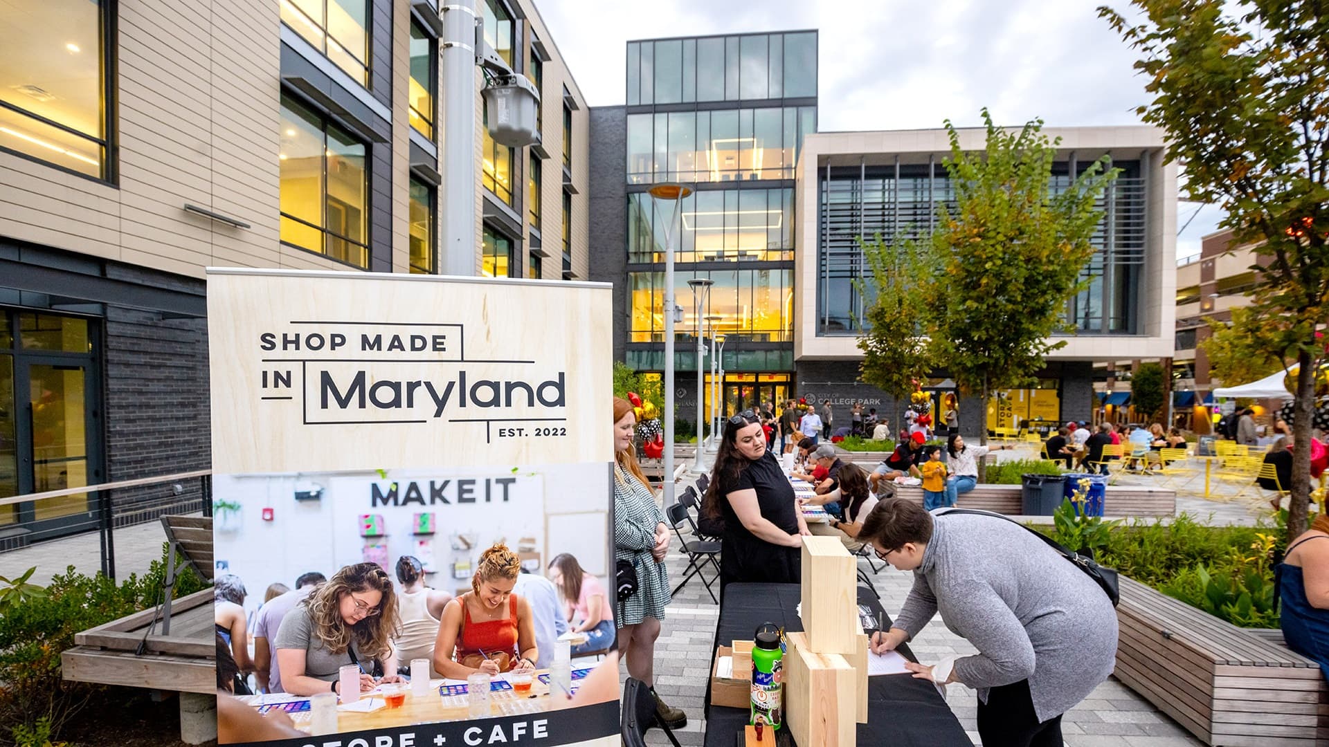Shop Made in Maryland pop-up shop outside City Hall