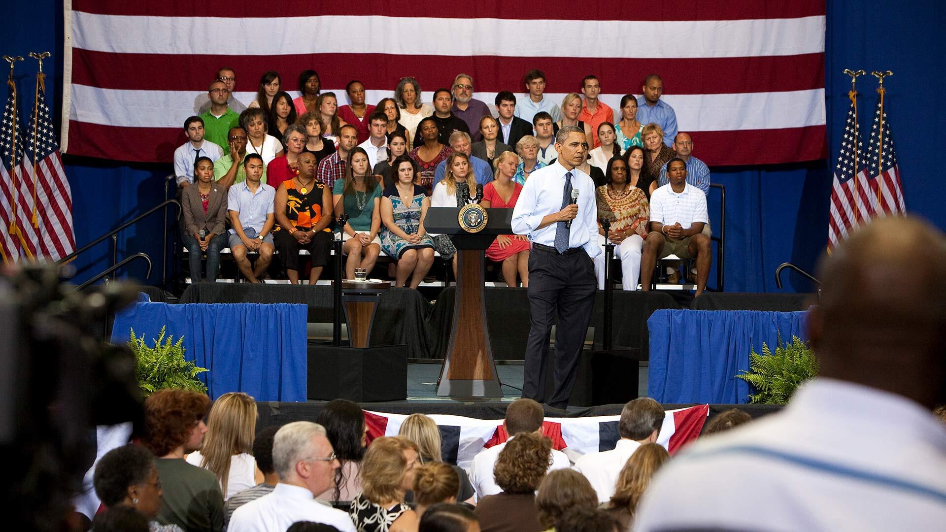 Obama leads town hall