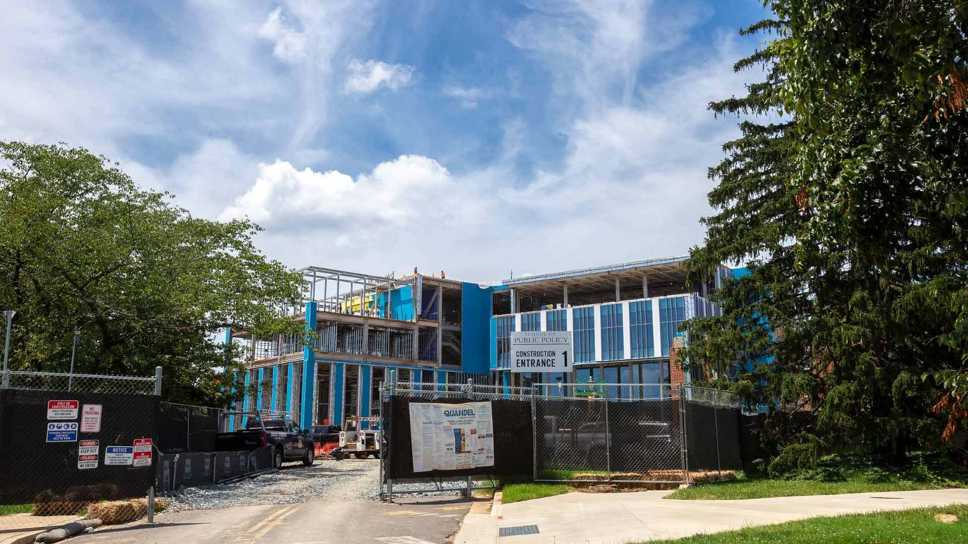 School of Public Policy building construction