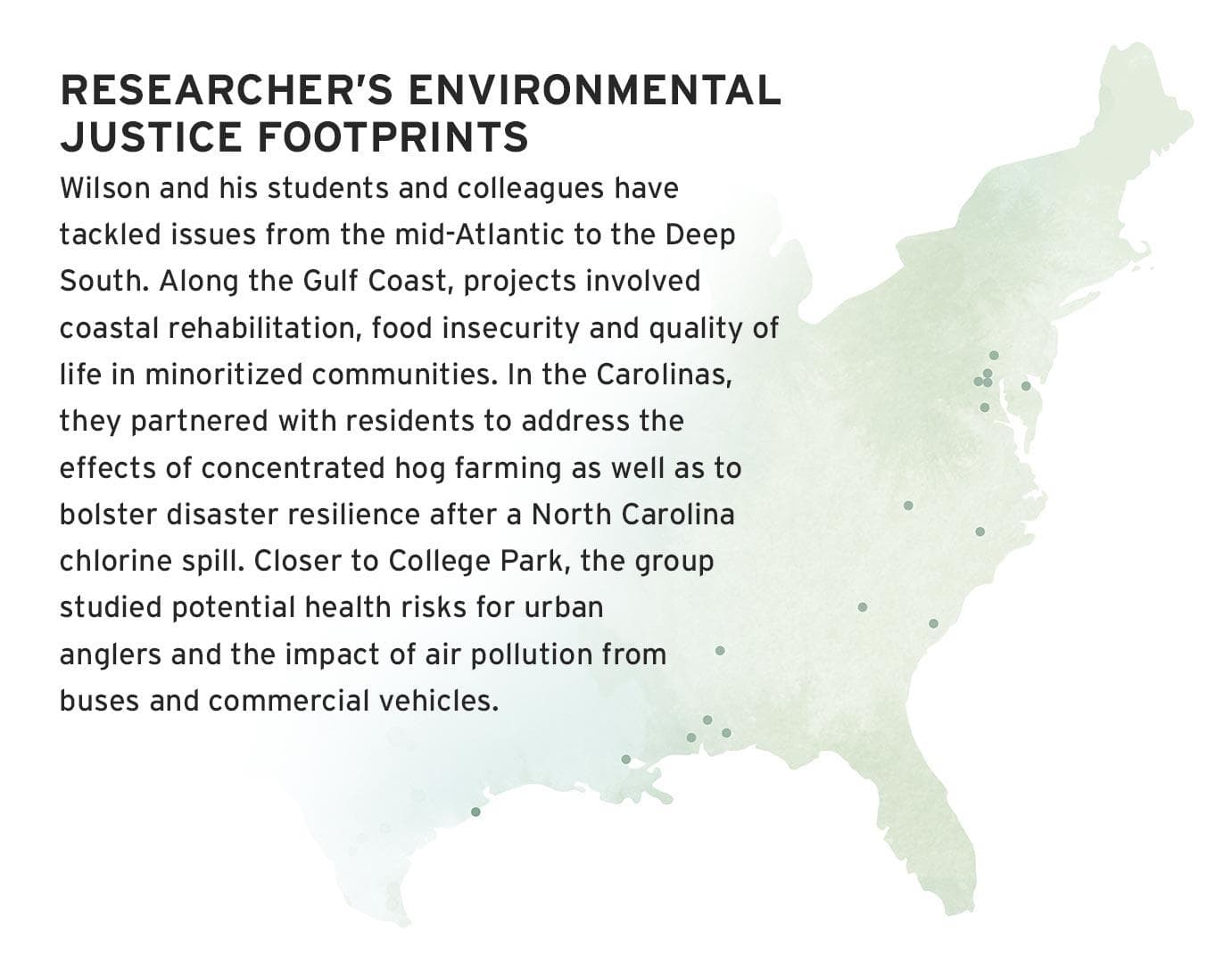Researcher’s Environmental Justice Footprints