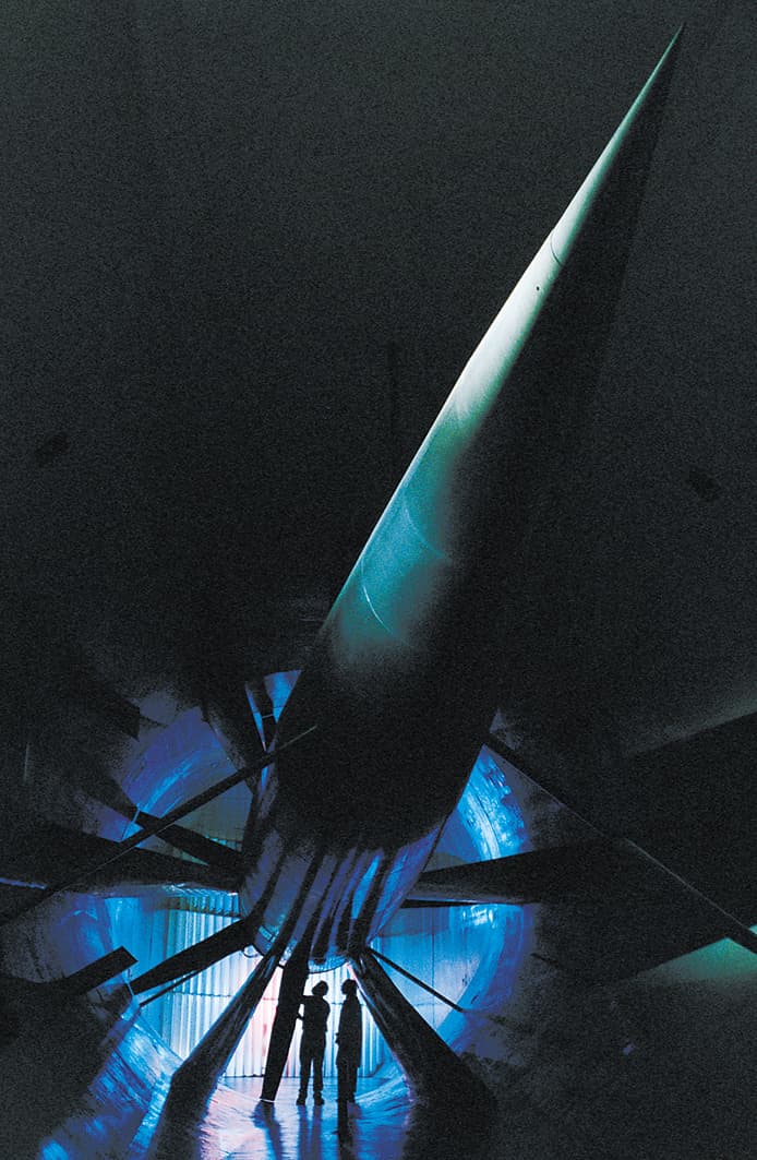 large wind tunnel propeller