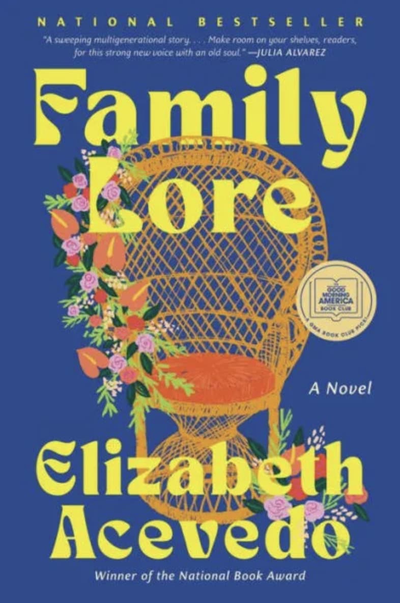 Family Lore book cover by Elizabeth Acevedo
