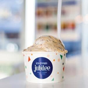 scoop of Jubilee ice cream