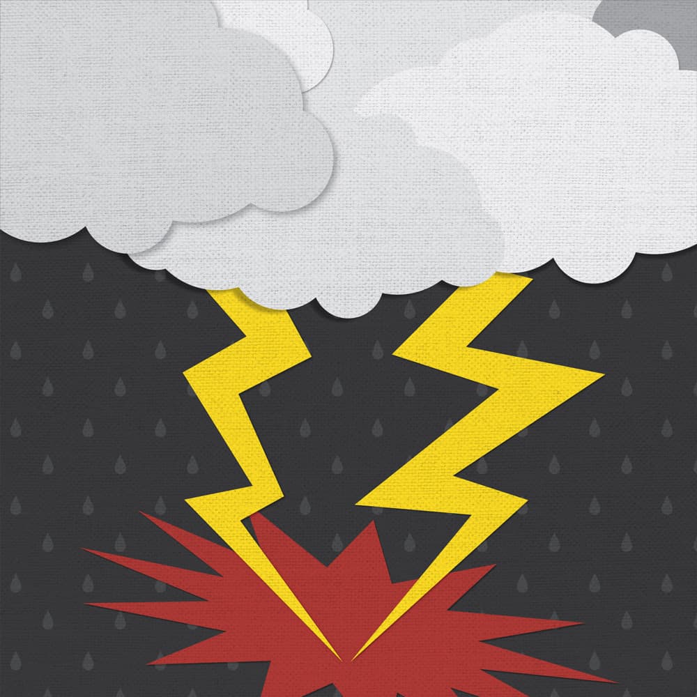 lightning strikes twice illustration