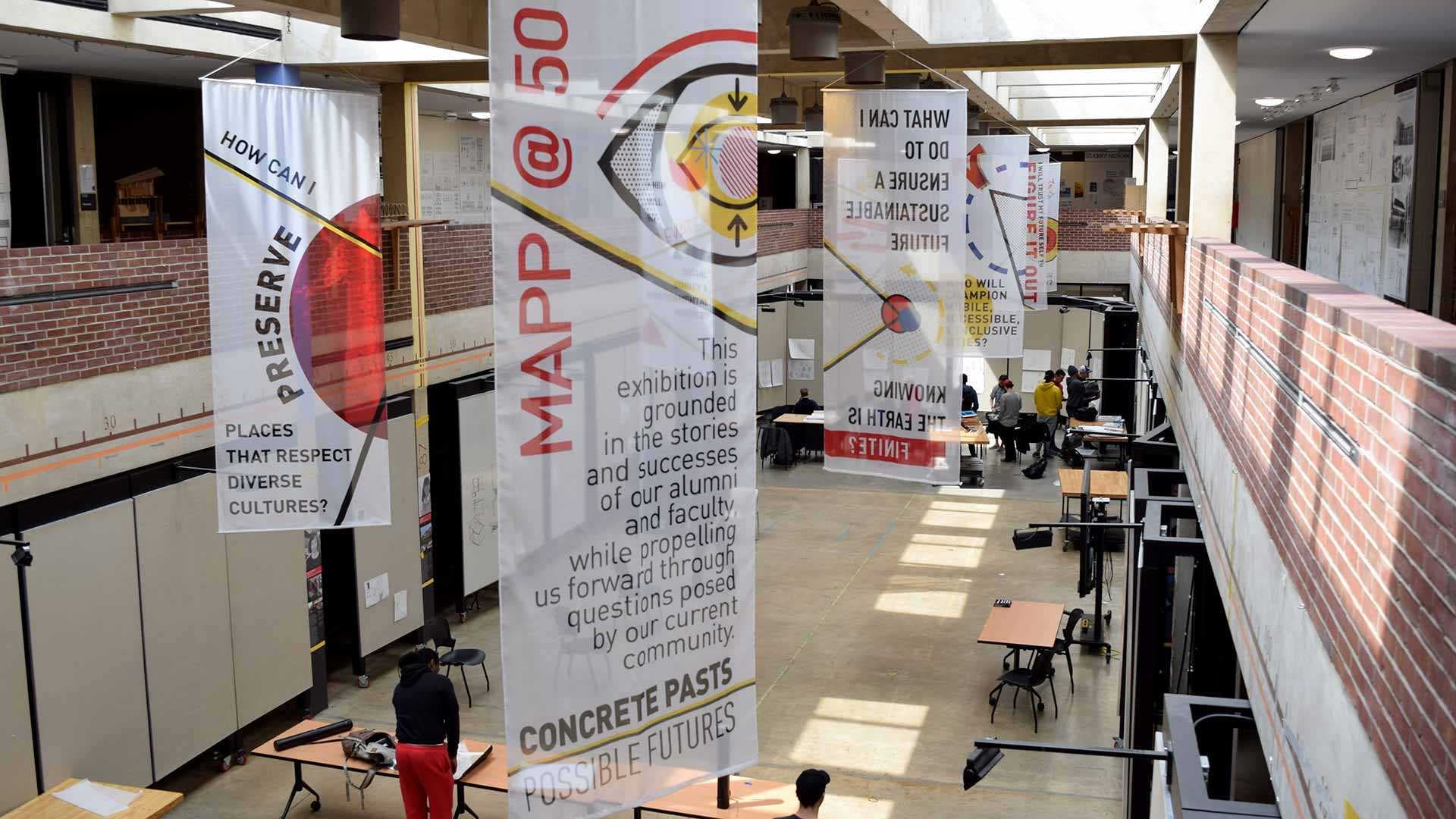 “MAPP at 50” banners hang from ceiling