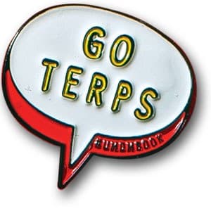 "Go Terps!" pin