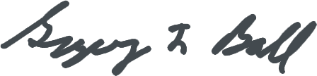 Gregory F Ball signature