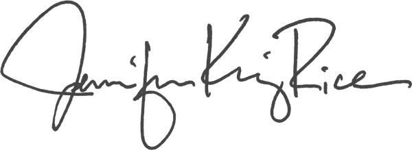 Jennifer King Rice signature